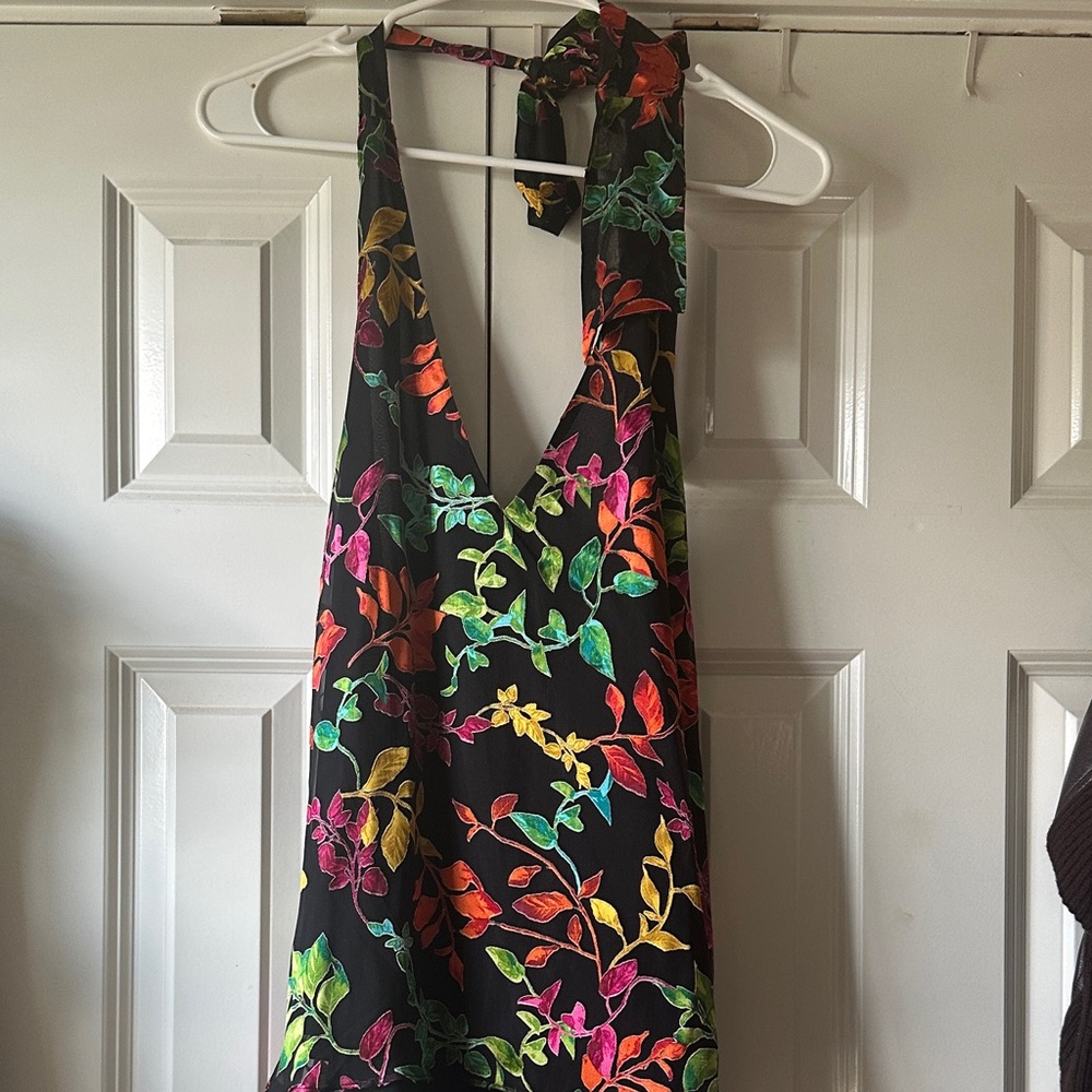Alice + Olivia Black and Multicolor Dress